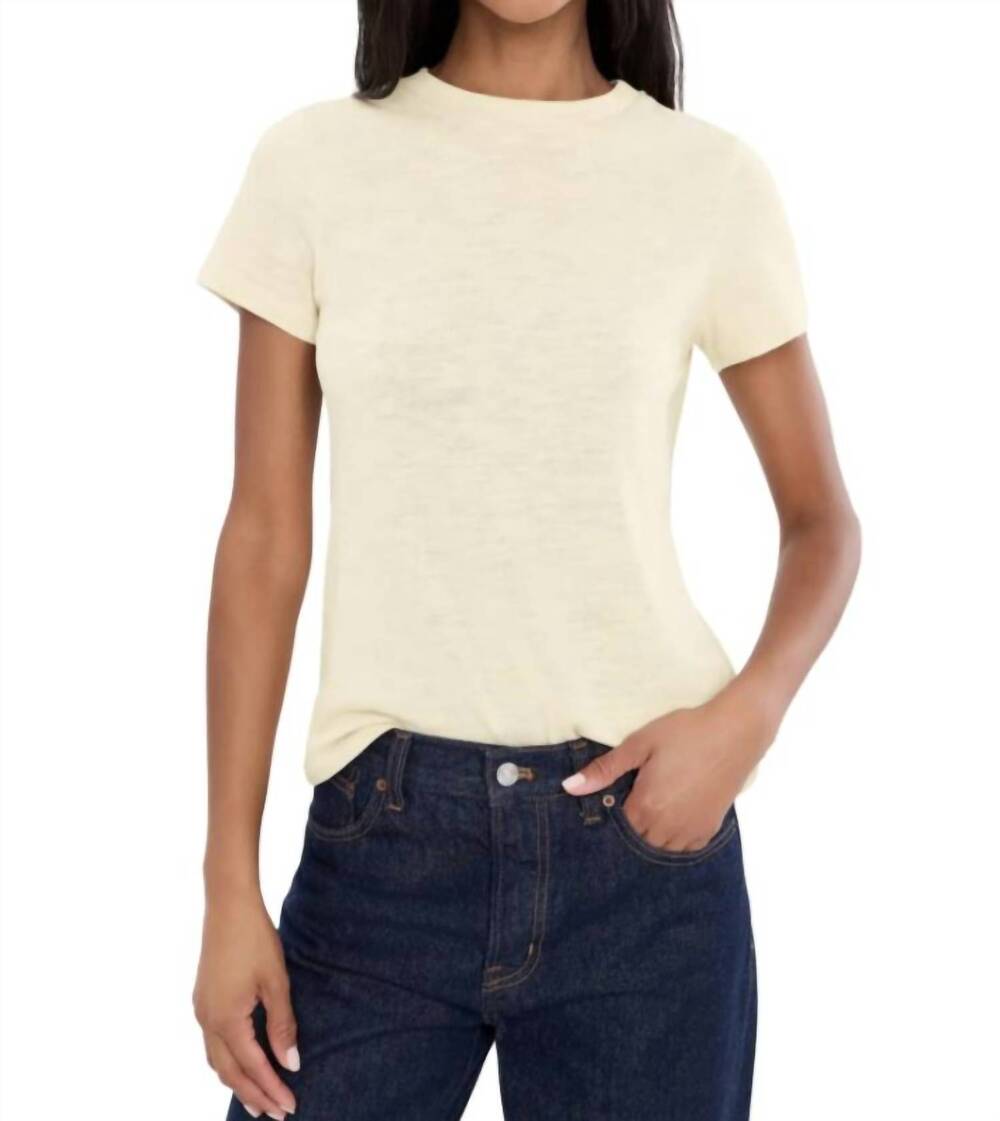 NEW SANCTUARY icon tee in beige